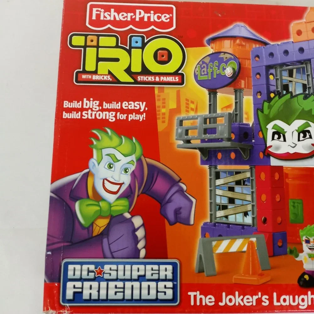 Joker's Laugh Lab Fisher Price Trio Batman DC Super Friends Building Set